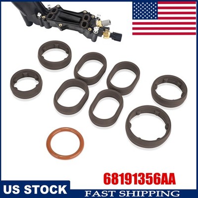 7-PC Oil Filter O-Ring Kit - Compatible With Chrysler, Dodge, Jeep 3.6L, Replaces OEM 68191356AA