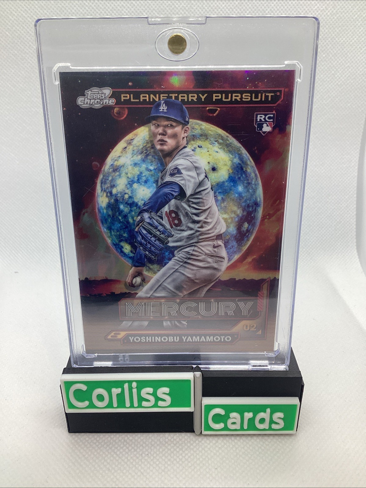 Yoshinobu Yamamoto #PPM-3 Baseball Cards 2024 Topps Cosmic Chrome Planetary Pursuit trading card — raw and PSA graded price guide