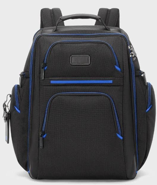 TUMI ALPHA Brief Pack BLACK ULTRA BLUE