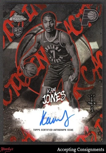 2025-26 Topps Chrome x Cactus Jack Cactus Ink Red Refractor Kam Jones /5 RC AUTO