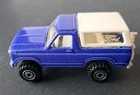Vintage 1980 HotWheels Blue Ford Bronco W/ Motorcycle Very Nice Condition!
