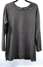 OLD NAVY WOMENS MEDIUM GREY TUNIC SWEATSHIRT