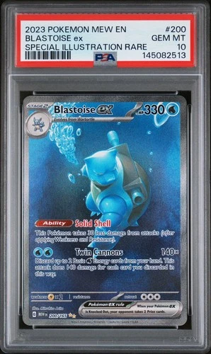 2023 Pokemon SV 151 Blastoise Ex Special Illustration Rare #200 PSA 10