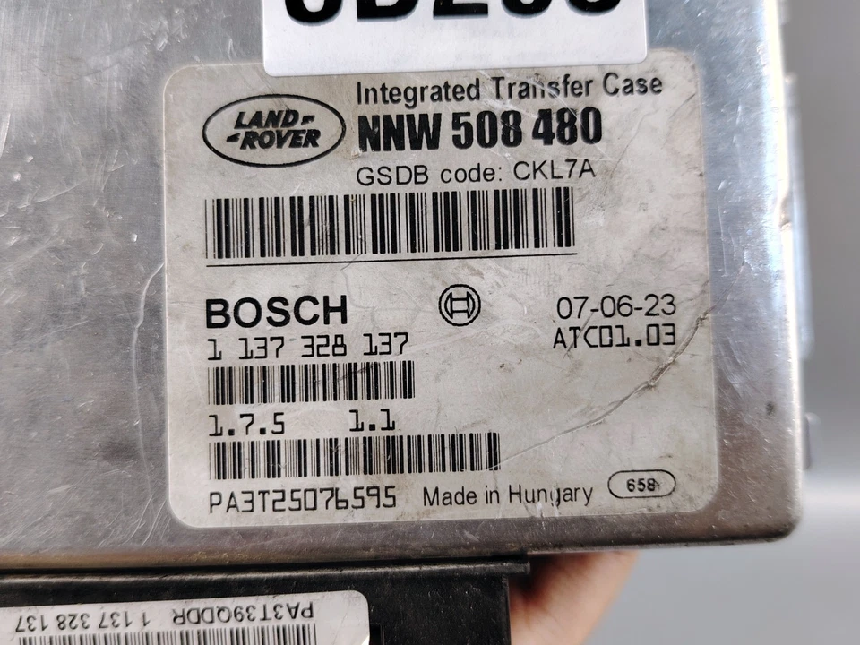 Modulo Del Controllo Del Transfer Case LAND ROVER RANGE ROVER TCM NNW508480 - Immagine 2 di 4