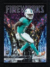 2021 Panini Prizm Fireworks No Huddle Prizm Jaylen Waddle #F-5 0d44