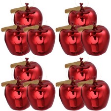 12 Pcs Apple Christmas Ornaments Plastic Hanging Apples Decorations