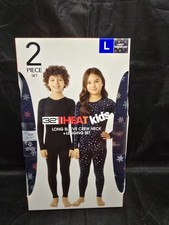 NWT 32 Degrees Heat Unisex Kids Long Sleeve Crew Neck Legging Set Navy Blue L