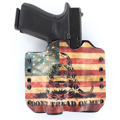 OWB Light Holster - H&K Handguns -O-Light PL- Turbo-DTOM Snake Flag