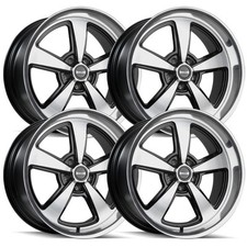 Ridler 652 18x8 18x9.5 Staggered 5x4.75 0mm Black Machined Wheels Rims 18 Inch Ridler 652 18x8 18x9.5 Staggered 5x4.75 0mm Black Machined Wheels Rims 18 Inch