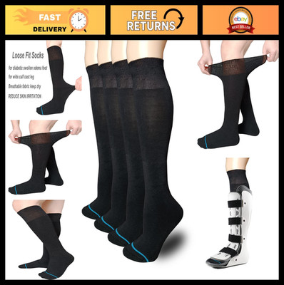 Orthopedic Walking Boot Socks - Replacement Liner for Fracture Brace, 2 Pairs