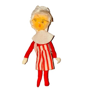 Vintage Christmas Santa Elf Pixie Japan Knee Hugger