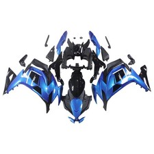 Gloss Blue Black ABS Fairing Kit Kawasaki Ninja 650R ER-6F 20-23 Injection Mold