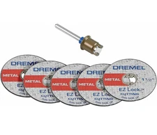 Dremel Genuine 1-1/2" (3.2 mm) EZ Lock Cut-Off Wheel Starter Kit - EZ406 6 piece