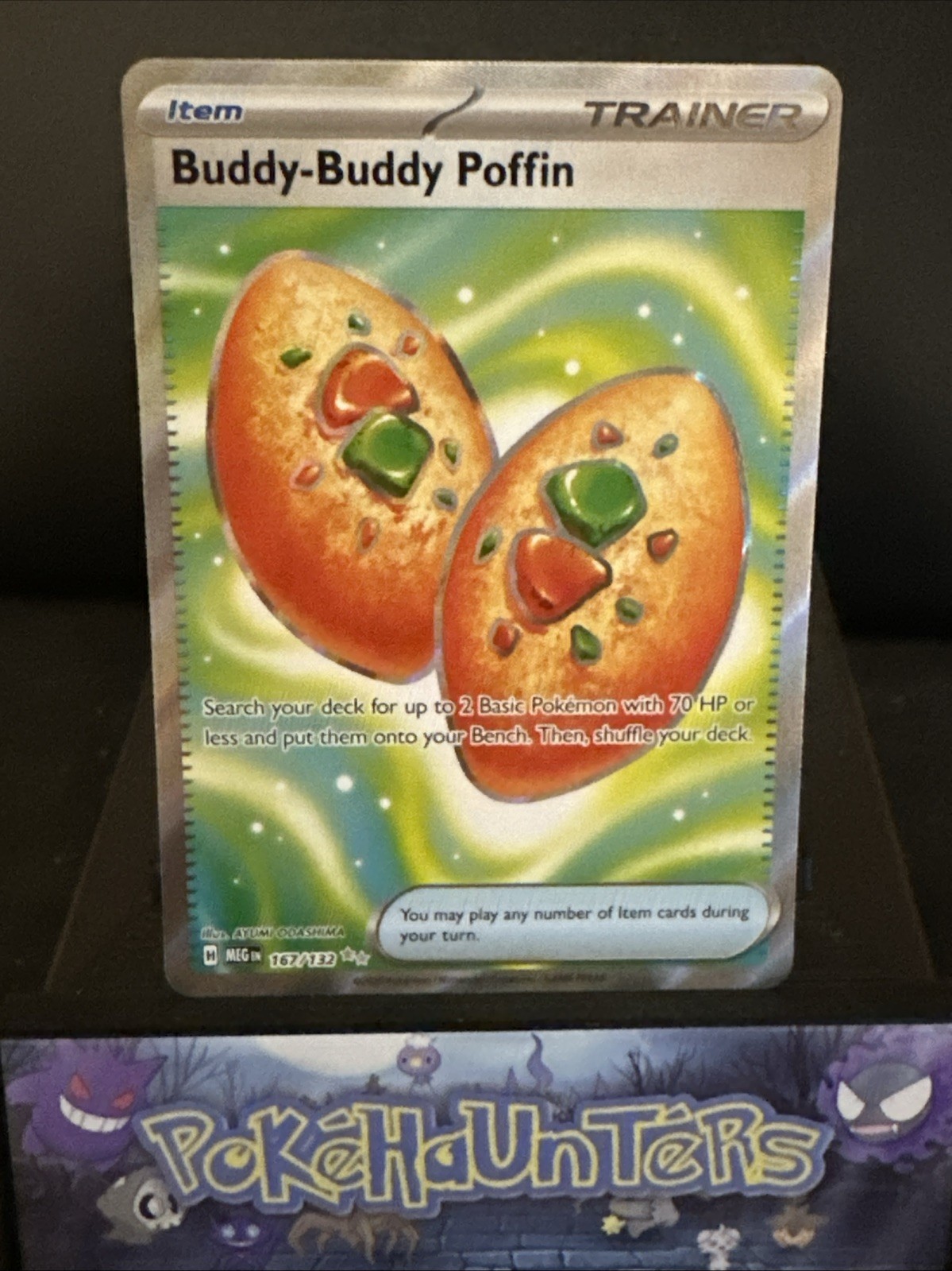 Pokemon Card Buddy-Buddy Poffin 167/132 Mega evolutions Near Mint