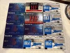 SONY  Zenith Blank Audio Cassette Tape 60  90 Min Sealed New Lot of 12 New