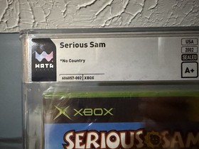 Serious Sam (Microsoft Xbox, 2002) WATA Graded 9.8 A+ NEW SEALED not PSA VGA