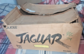 *Loft find* empty Atari Jaguar Penguins game console software factory carton lot