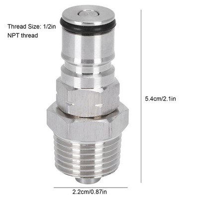 § 19/32 18 Ball Lock Post With 1/2in NPT Male Thread Gas Ball Lock Keg Post