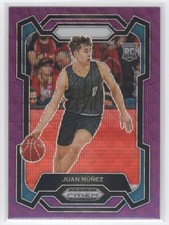 #36 2024-25 Prizm Draft Picks PURPLE WAVE ] Juan Nunez RC