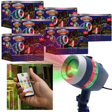 Star Shower Spectacular Christmas Light Show w Remote, AS-SEEN-ON-TV, 8 Holiday