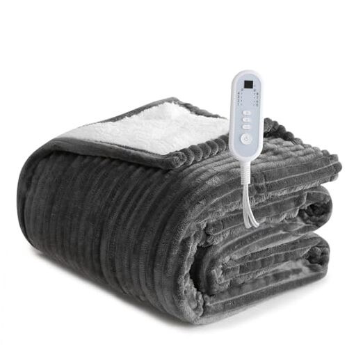Sheet&Joy Heated Blanket Electric - 50"x60" Heating Blanket 