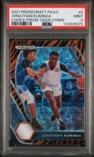2021 PANINI PRIZM DRAFT PICKS CHOICE PRIZM-TIGER STRIPE JONATHAN KUMINGA PSA 9