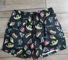 Men's Swim Trunks with Compression Liner 5" Inseam Quick Dry Swim Shorts Sz S