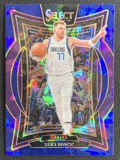 Luka Doncic 2024-25 Panini Select Concourse Blue Ice Prizm #56