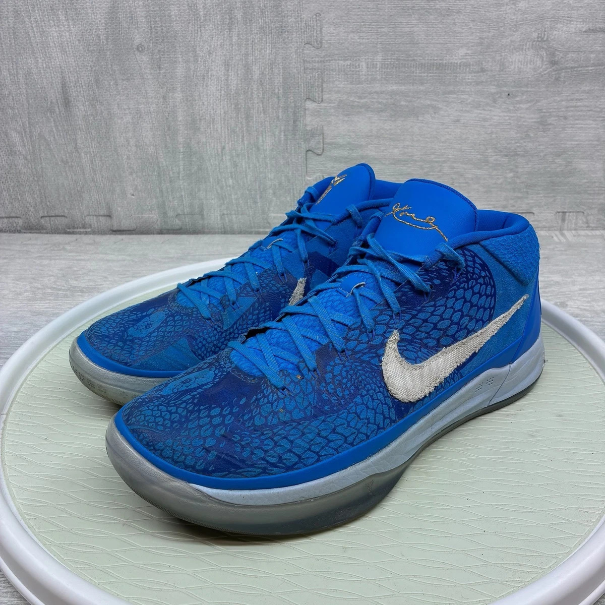 Nike Kobe A.D. Mid Mens Size 12 Demar DeRozan PE Basketball Shoes Blue 2018 2018 Nike Kobe A.D. PE Blue Demar DeRozan PE Men main image 3