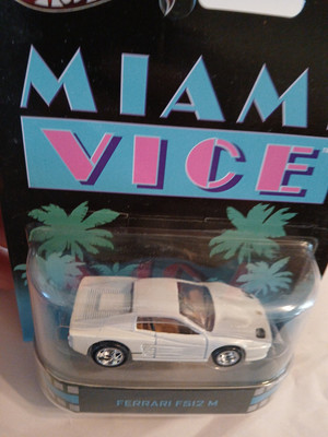 Hot Wheels Miami Vice Ferrari F512 M Retro Entertainment white | eBay