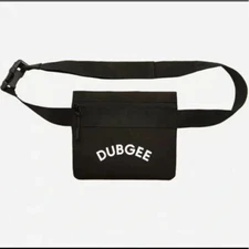 Dubgee By Whoopi Black Polyester Washable Fanny Waist Bag NWT