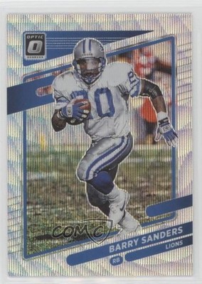 2021 Panini Donruss Optic Wave Prizm 99/299 Barry Sanders #87 HOF 0s9t