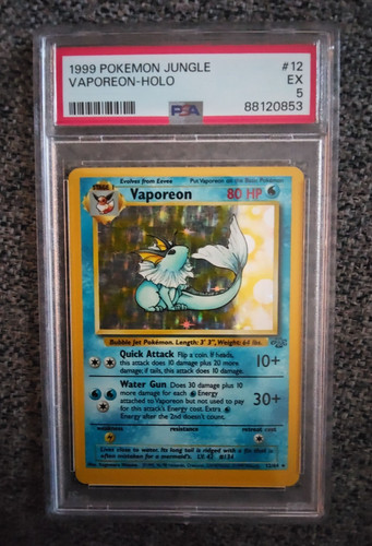 Vaporeon (Unlimited) graded PSA 5 for sale on eBay