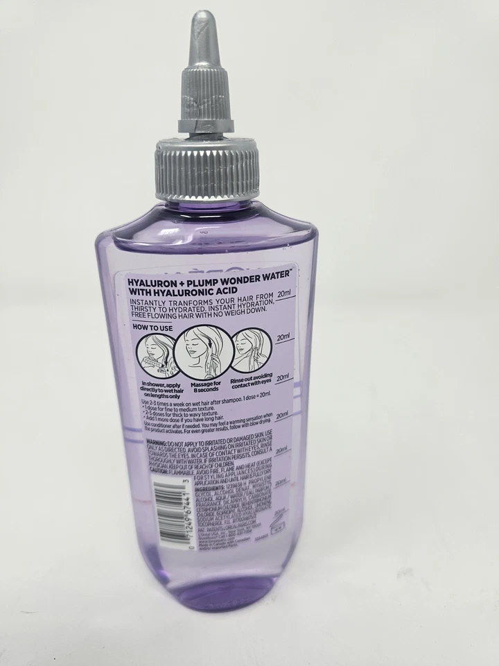 L'Oreal Paris Elvive Hyaluron Plump Flash Hydration Wonder Water Hair Rinse - Image 3 of 3