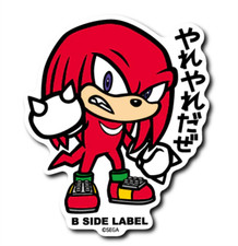 Knuckles Sticker Sonic the Hedgehog x B-SIDE LABEL Waterproof Form