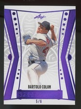 2025 Leaf Spectacular Purple Foil #7 Bartolo Colon 5/6