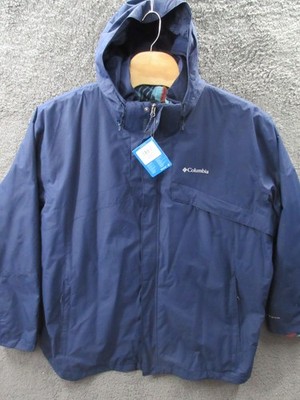 Columbia Bugaboo III Fleece Interchange Jacket Blue Men Size 5XT NWT WT1273