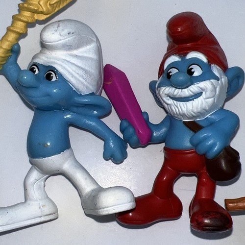Smurfs Figures Lot of 5 McDonald's Happy Meal Toy 2011 Peyo 3” PVC - Picture 13 of 14