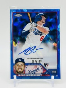 2023 Topps Chrome Sapphire Update - Michael Busch Cub Blue RC Auto 87/199