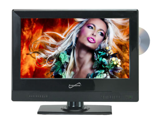 Supersonic 13.3-Inch 1080p LED Widescreen AC/DC HDTV w/ Built-in DVD Player New - Picture 1 of 5