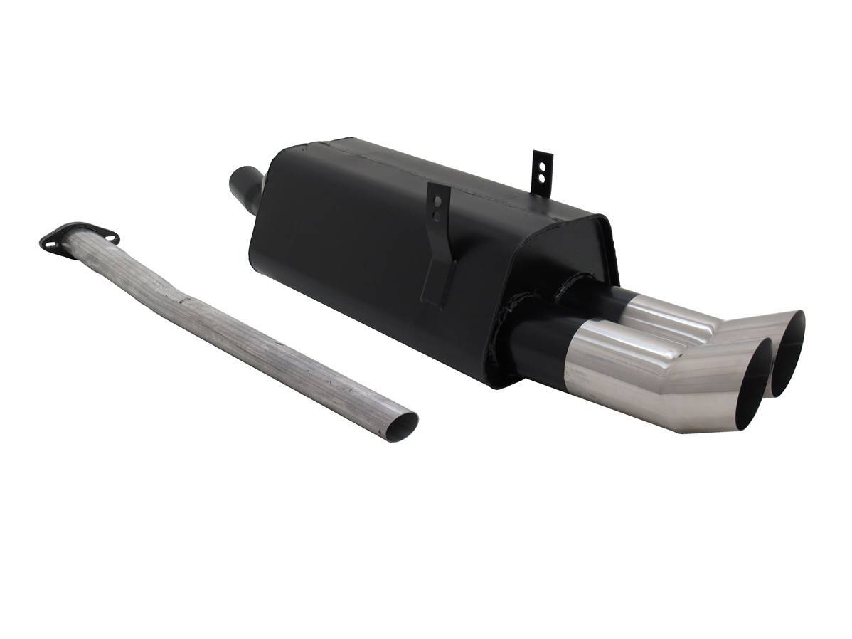 Echappement sport BMW E36 320 323 double embout DTM 90mm finition inox poli