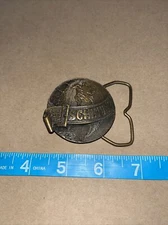 VTG Schlitz Beer Bergamot Brass Works Earth 2 inch Belt Buckle