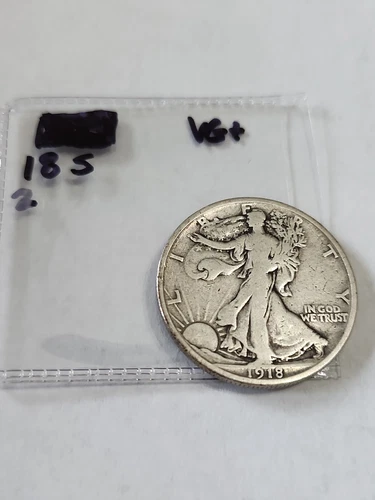 1918 S Walking Liberty Half Dollar VG+