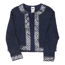 Leslie Fay Waistcoat - Large Navy Polyester