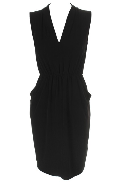 dkny black sleeveless dress