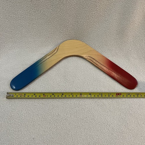 Vintage 14" Holz Bumerang - sehr schön! - Bild 8 von 11