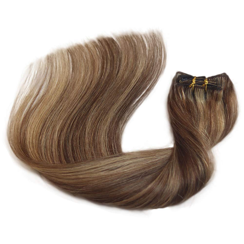 Extensiones De Cabello Con Clip Cabello Humano Marron Con Clip Para Cabello Fino - Picture 2 of 13