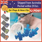 <!--F#f_0-->Swimming Ear Plugs Nose Clip Silicone Diving Plug Waterproof Kids Adult 3pcs AU<!--F/-->