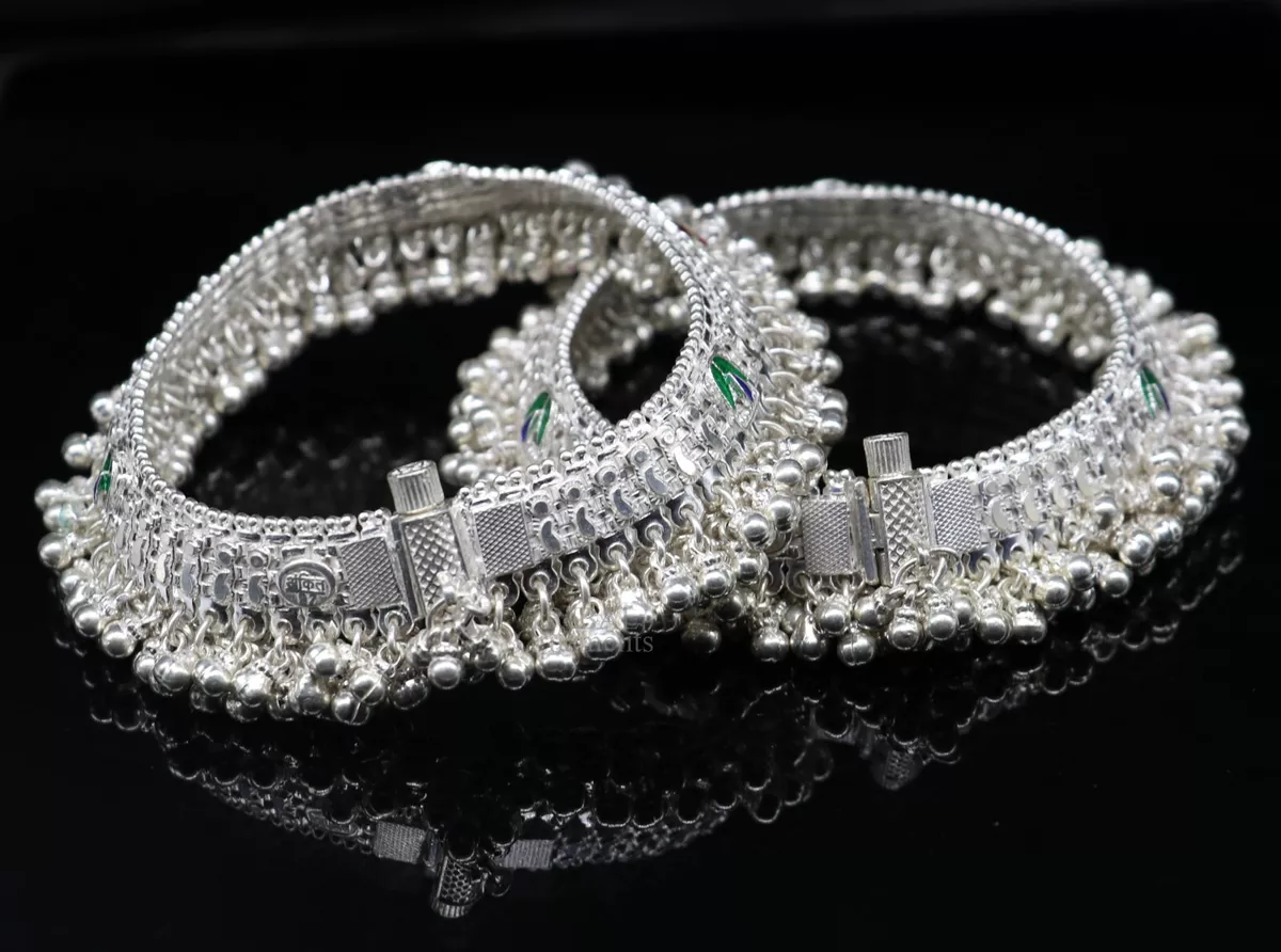 Silver anklets heavy clearance