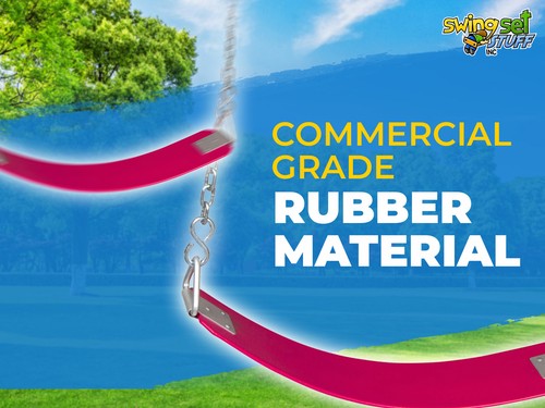 JUEGO SWING CINTURÓN DE GOMA COMERCIAL ROSA CON CADENAS Y GANCHOS DE 5,5 PIES 0123 - Imagen 3 de 11